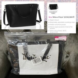 NWT Thirty One Miles of Style in Black Beauty Pebble 🖤